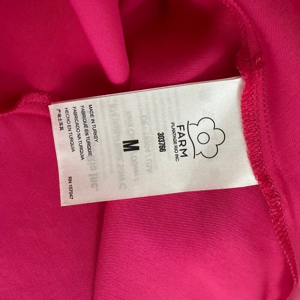Farm Rio midi open back satin dress M - Picture 9 of 10